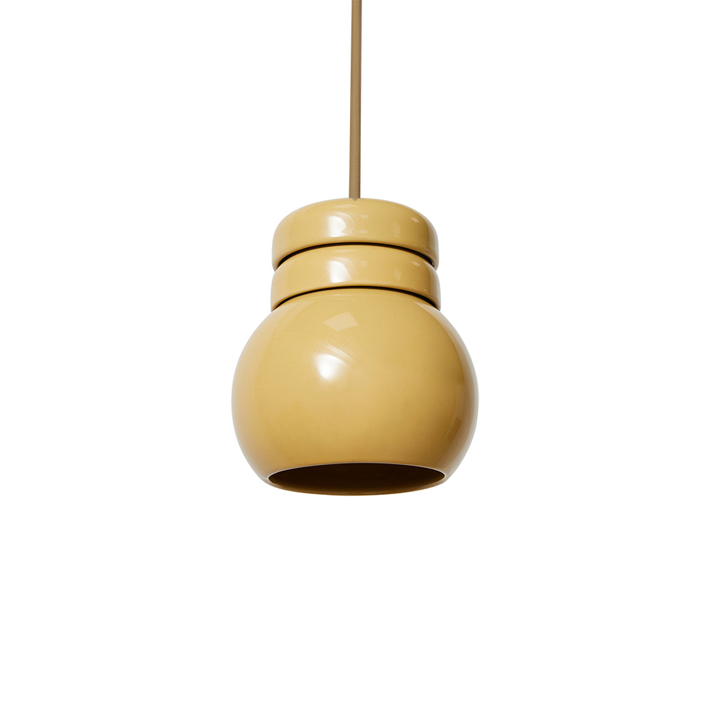 Lámpara Colgante Bulb Mostaza - Liderlamp