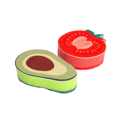 PACK DE 2 ESPONJAS DE COCINA VEGGIE MIX - Liderlamp