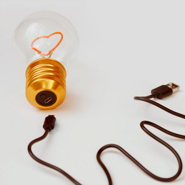 Bombilla Inalámbrica Corazón Liderlamp