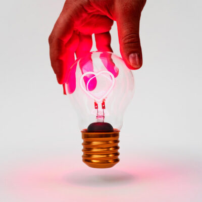 Bombilla Inalámbrica Corazón Liderlamp