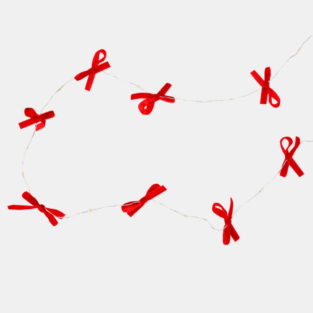 Guirnalda lazos rojos Liderlamp
