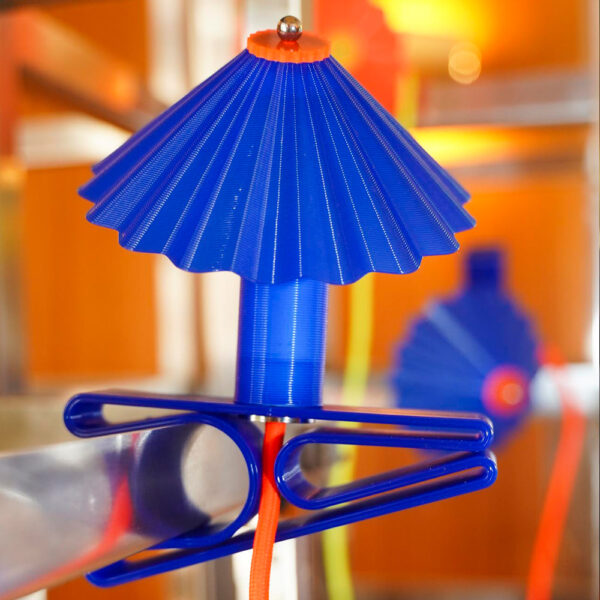 Lámpara pinza Parasol, Azul Liderlamp