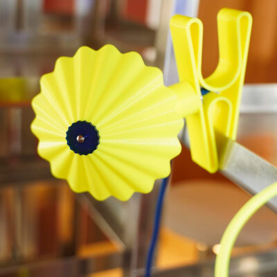 Lámpara pinza Parasol, Amarilla Liderlamp