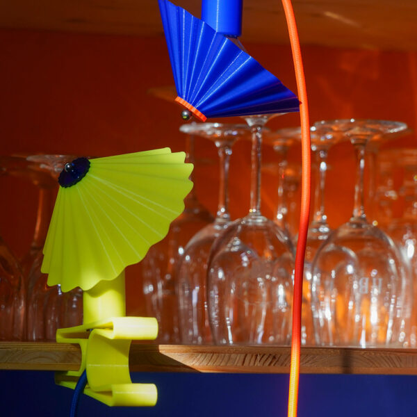 Lámpara pinza Parasol, Amarilla Liderlamp
