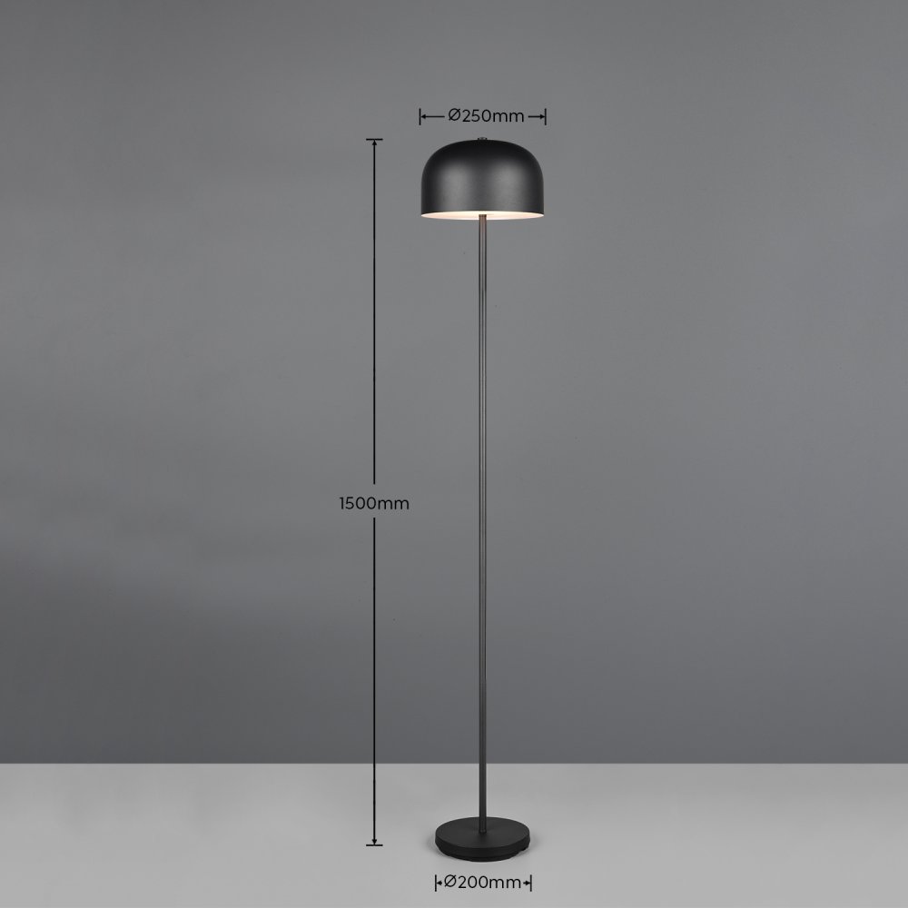 Lámpara de pie inalámbrica negra - Liderlamp