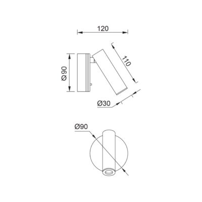 Aplique Prea, Niquel Satinado - Liderlamp