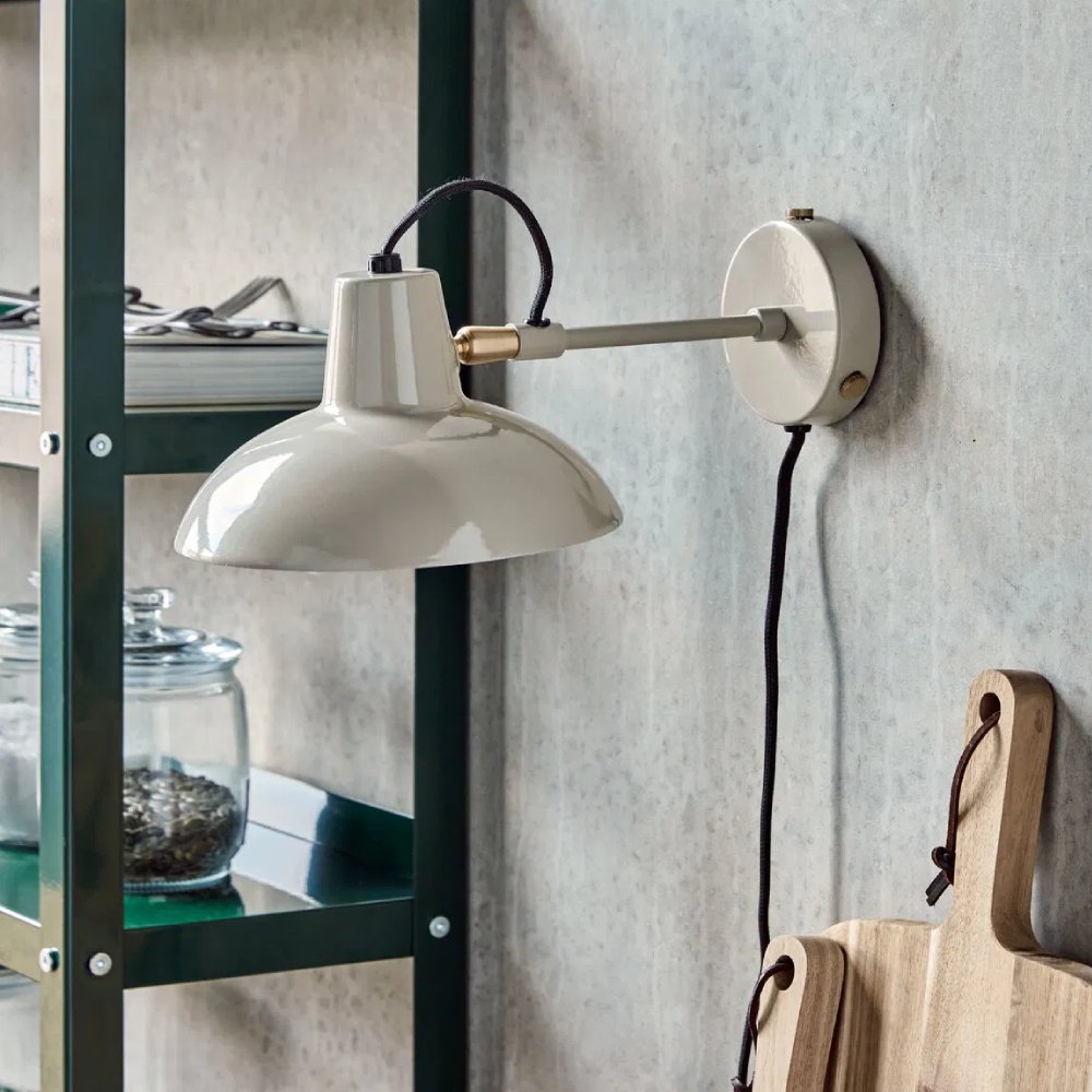 Aplique de pared, HDDesk, Gris - Liderlamp