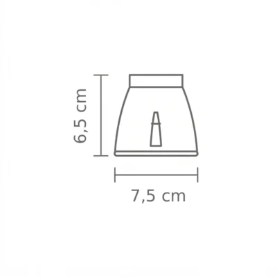 Aplique Cerámica 1XE27 medidas - Liderlamp