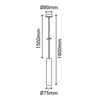 Colgante Estria Blanco - Liderlamp