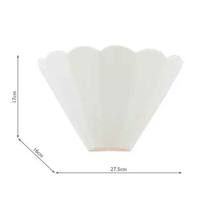 Aplique de Pared Cerámica Scallop - Liderlamp