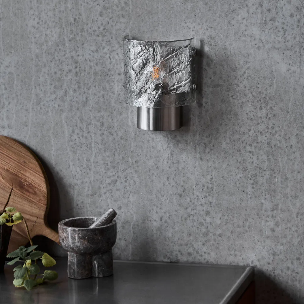 Wall lamp, HDType, Brushed silver - Liderlamp