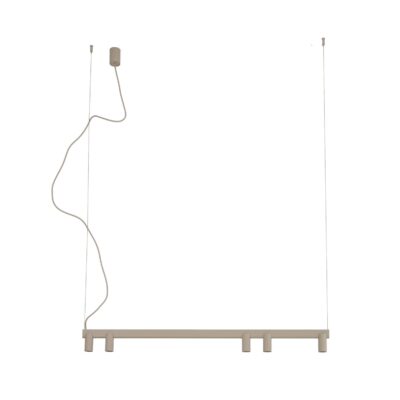 COLGANTE FOURTY LINE 5L BEIGE - Liderlamp