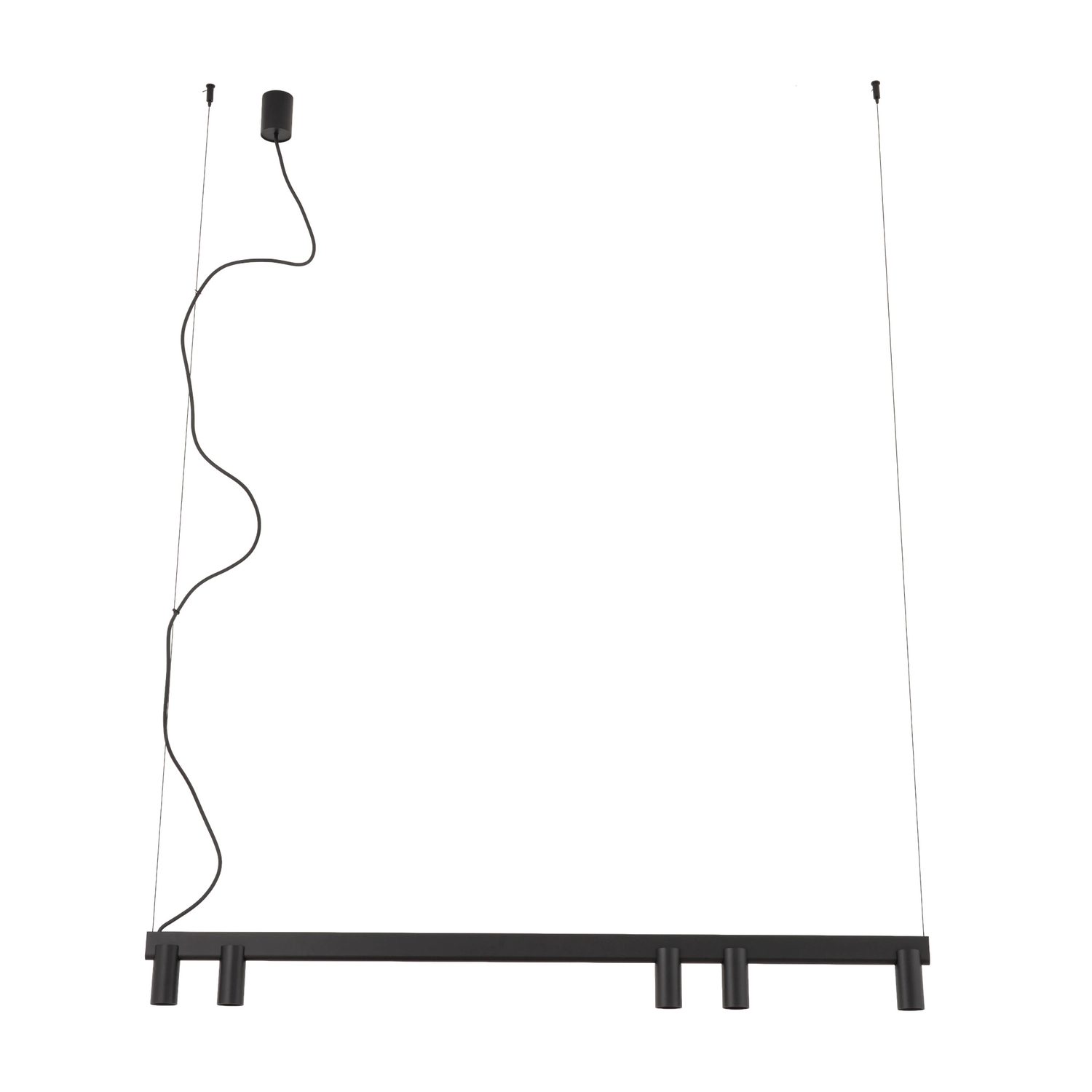 COLGANTE FOURTY LINE 5L NEGRO - Liderlamp