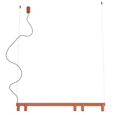 COLGANTE FOURTY LINE 5L TERRACOTA - Liderlamp