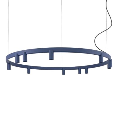 COLGANTE FOURTY ROUND 11L AZUL - Liderlamp