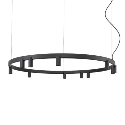 COLGANTE FOURTY ROUND 11L NEGRO - Liderlamp