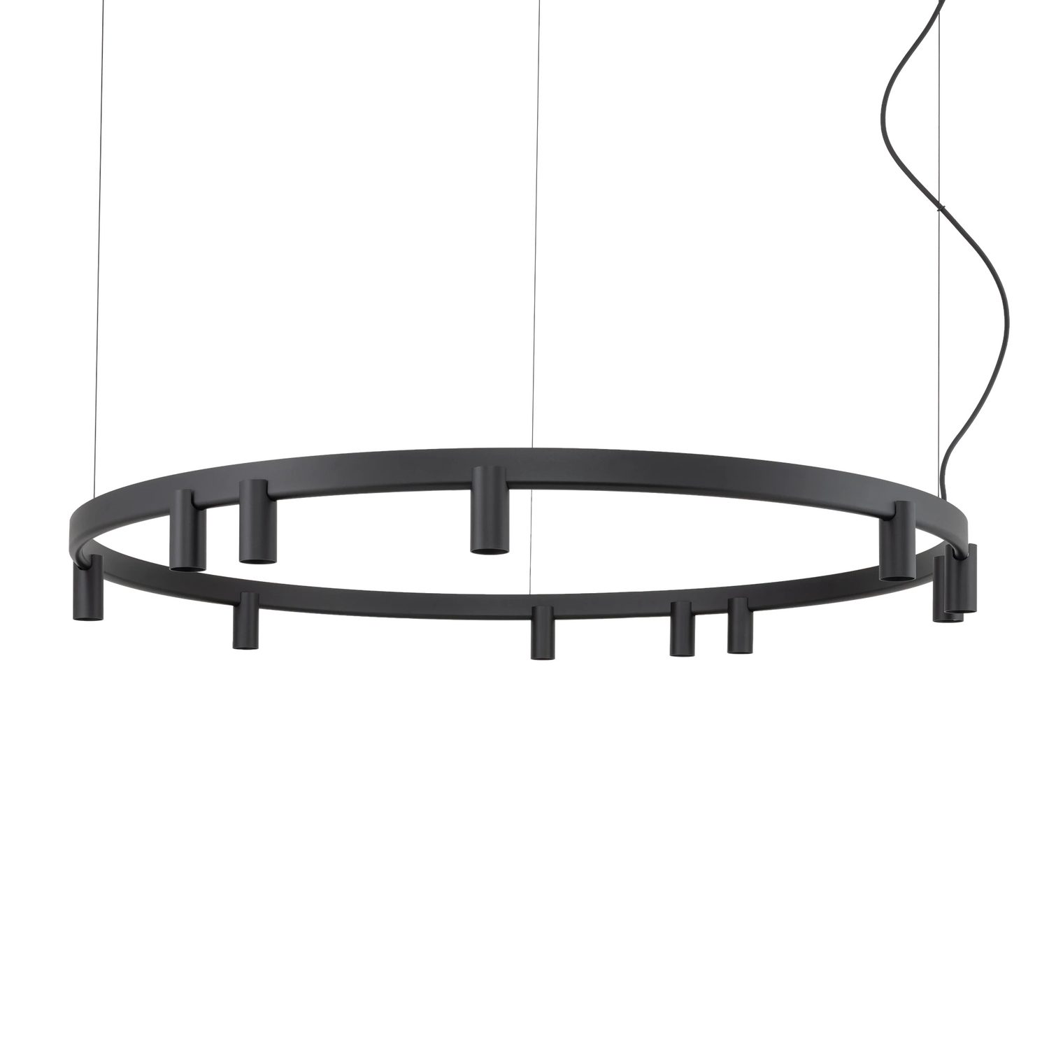COLGANTE FOURTY ROUND 11L NEGRO - Liderlamp