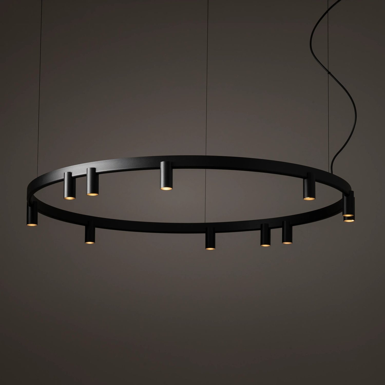 COLGANTE FOURTY ROUND 11L NEGRO - Liderlamp