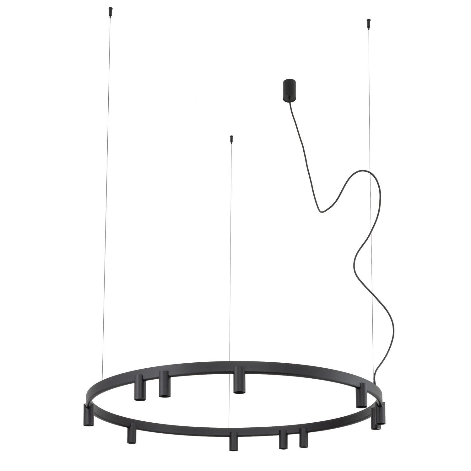 COLGANTE FOURTY ROUND 11L NEGRO - Liderlamp