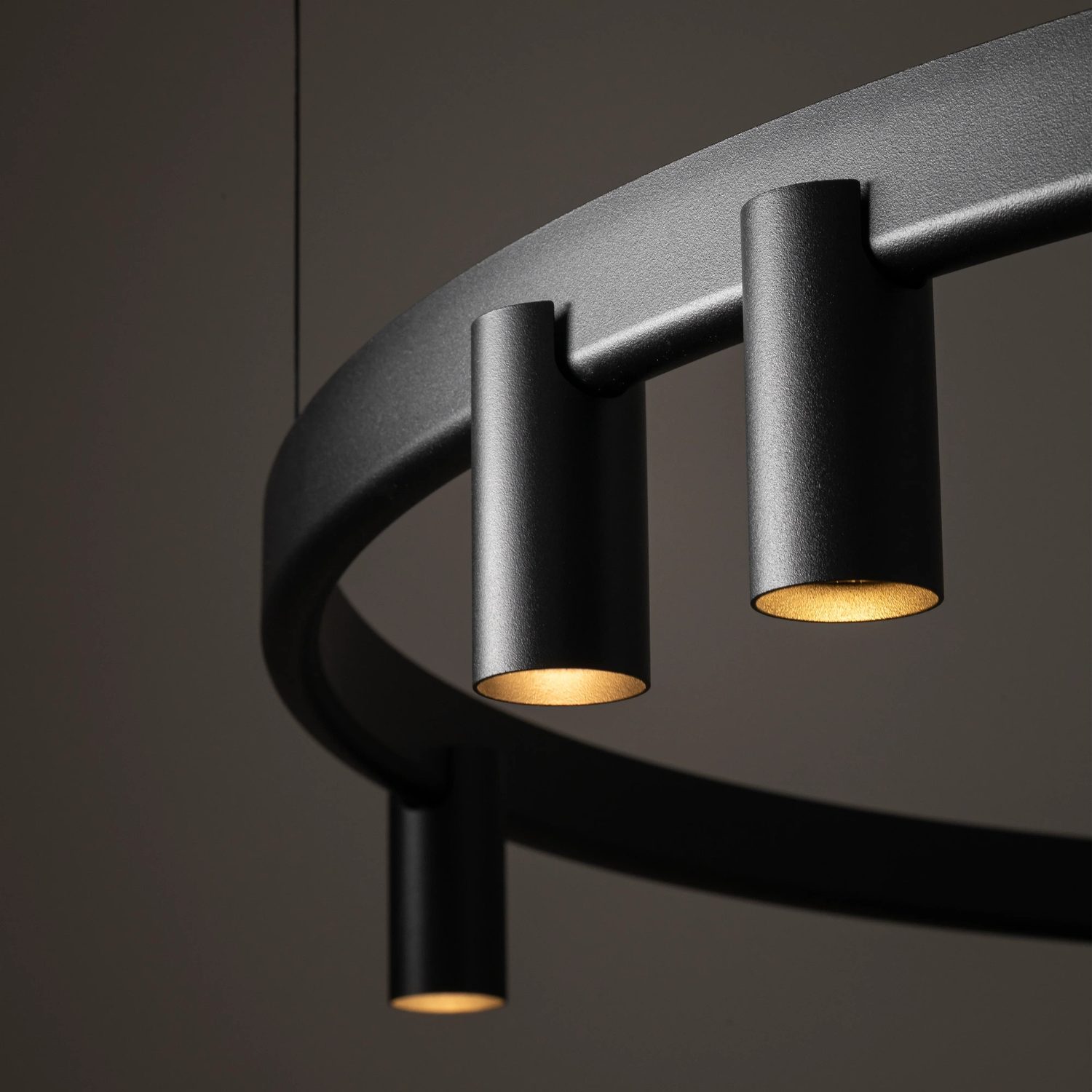 COLGANTE FOURTY ROUND 11L NEGRO - Liderlamp