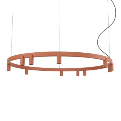 COLGANTE FOURTY ROUND 11L TERRACOTA - Liderlamp
