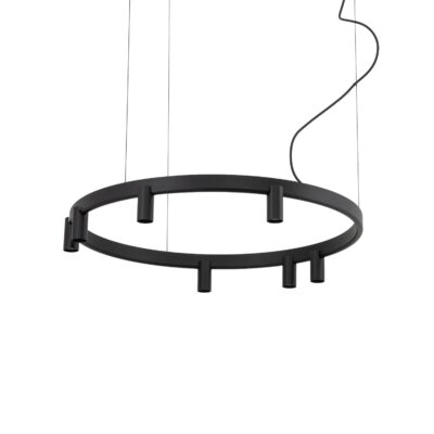 COLGANTE FOURTY ROUND 7L NEGRO - Liderlamp