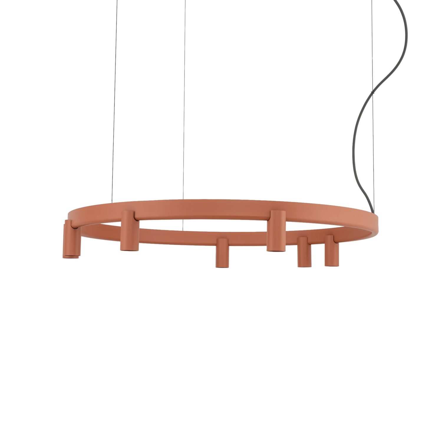 COLGANTE FOURTY ROUND 7L TERRACOTA - Liderlamp