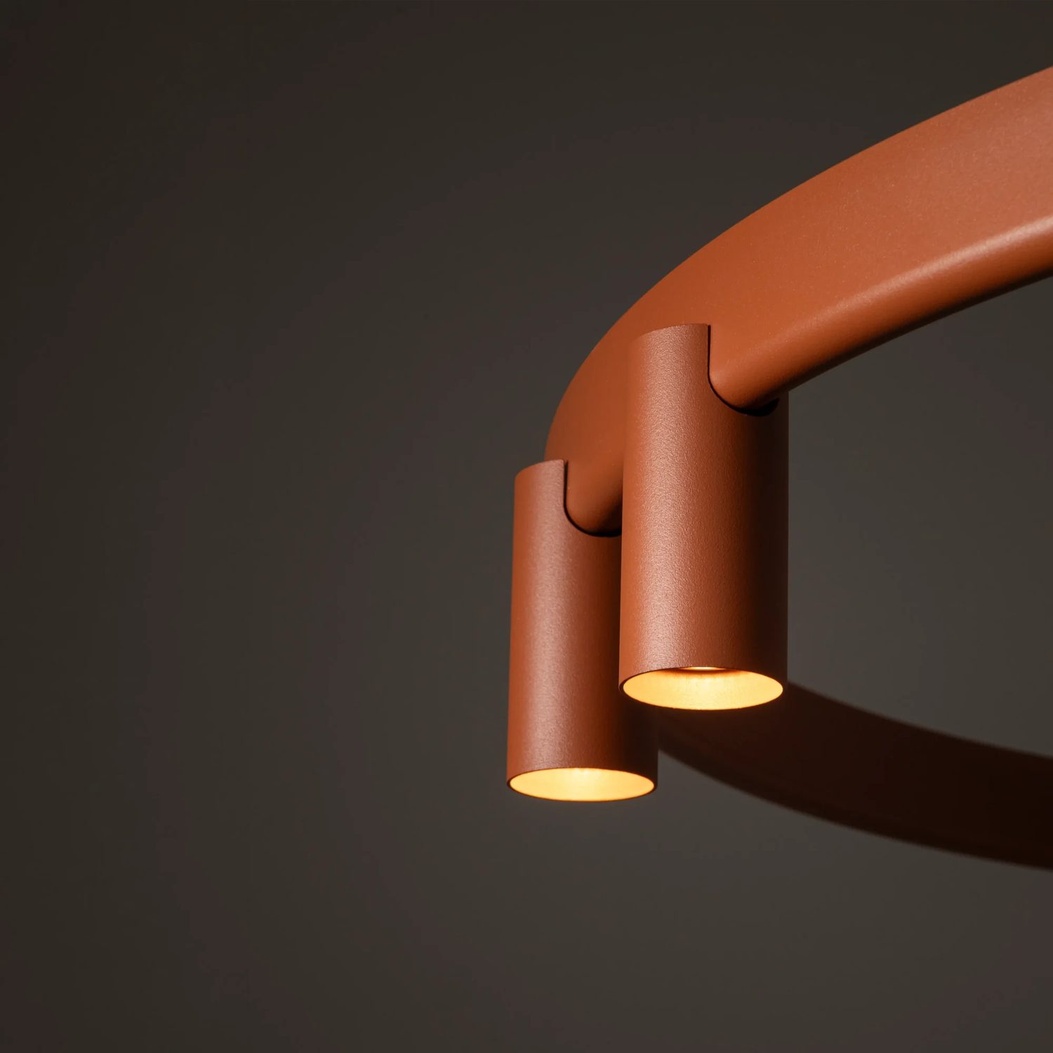 COLGANTE FOURTY ROUND 7L TERRACOTA - Liderlamp