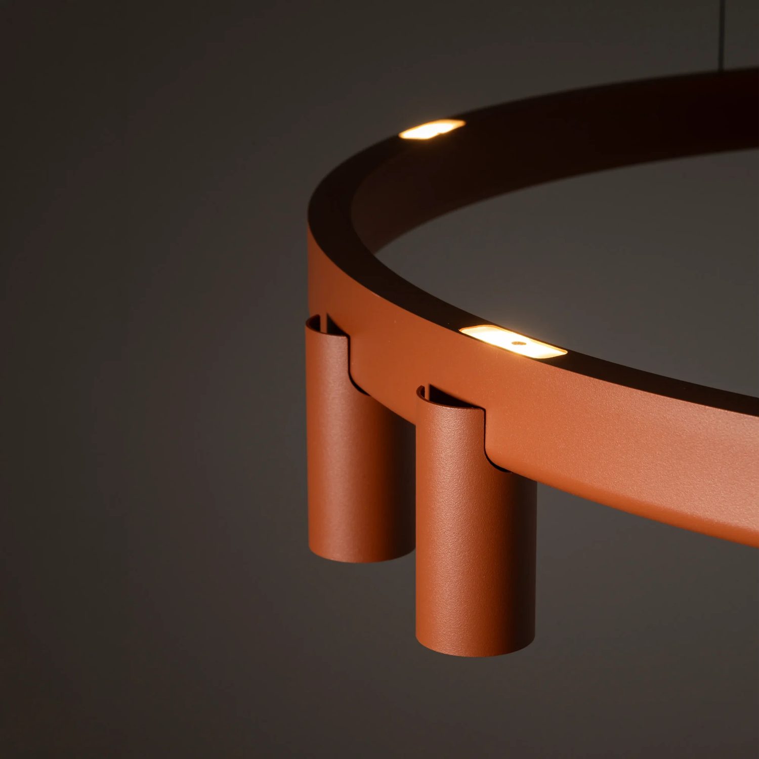 COLGANTE FOURTY ROUND 7L TERRACOTA - Liderlamp